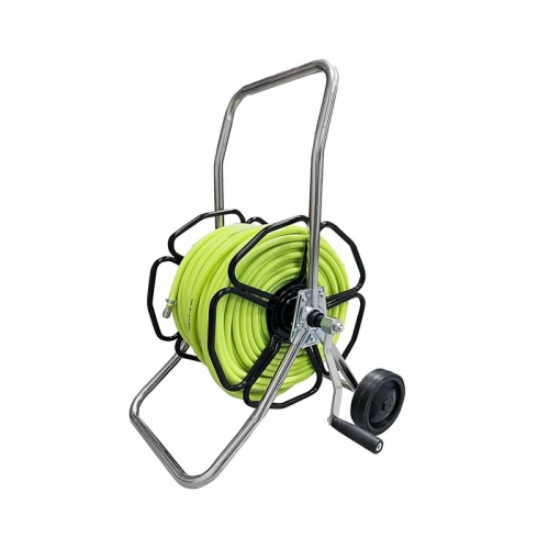 Stainless Steel Industrial Hose Reel with 6mm HI-Vis hose 6mm