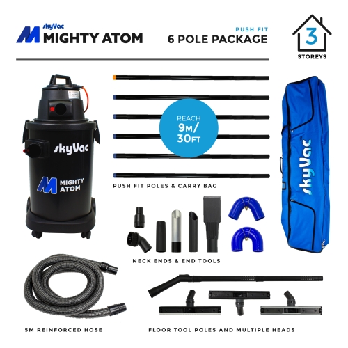 Skyvac - Mighty Atom - 240V - 6 Push Fit Poles (9m)